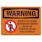 Signmission OSHA WARNING Sign, Do Not Sit Stand Or Walk On, 10in X 7in Aluminum, 7" W, 10" L, Landscape OS-WS-A-710-L-12073 - alternate 1